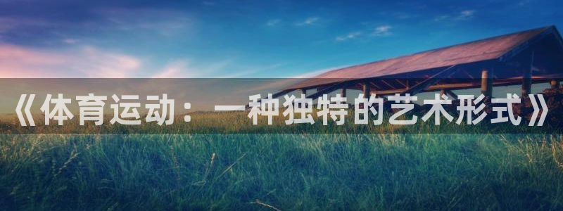 必发官方正版app开户：《体育运动：一种独特的艺术形式》
